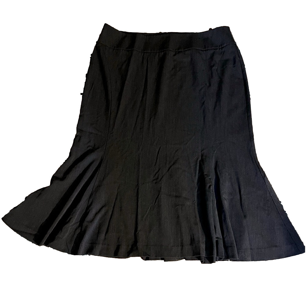 NWOT- Dark Gray Suiting vintage look, Tulip Style long Skirt